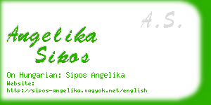 angelika sipos business card